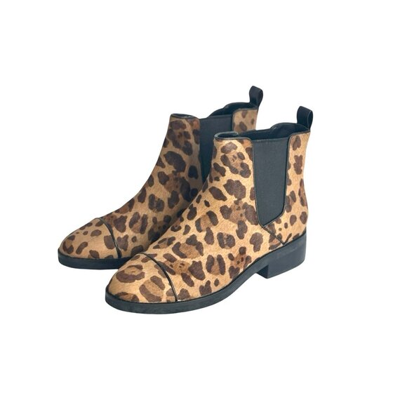 Cole Haan Mara Grand Chelsea Ankle Boots Leopard Print Womens 9 New - Picture 2 of 8